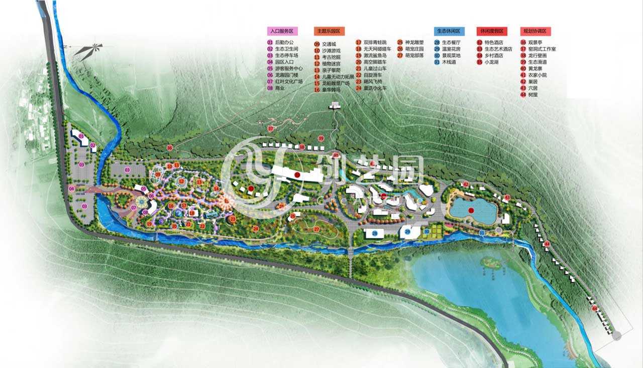 延安锦绣黄龙龙湾生态园设计及工程案例