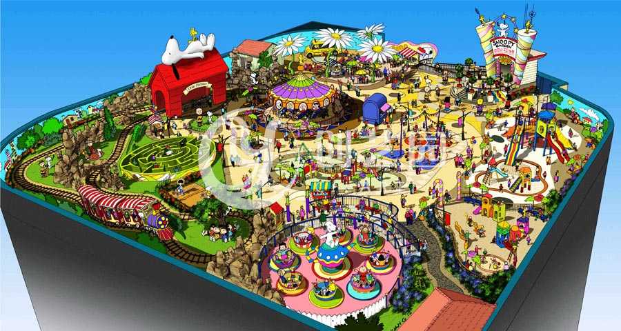 北京华润五彩城史努比乐园设计及工程案例