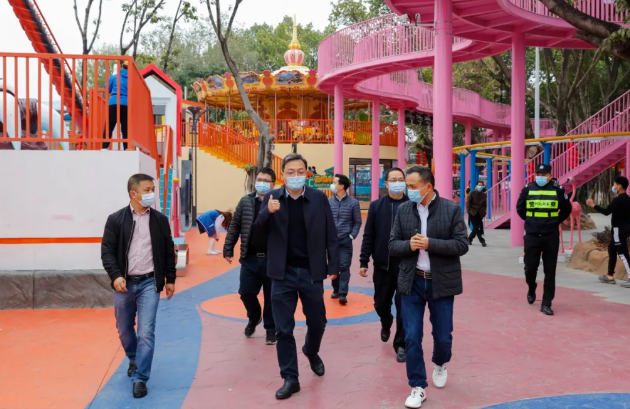 蒋鲲副市长到嘉印拾光检查疫情防控工作